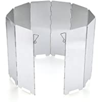 JAMSWALL Parabrisas Aluminio Plegable aleación de Aluminio con 10 Piezas para Comping Stove Protector